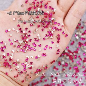 2.5*3mm malt drill-rose red / 100 small bags