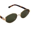 Wholesale Retro Texted Thick Leg Oval Polarized Sunglasses Retro-style Quiet Anti-UV Sheet Core Leg Sunglasses