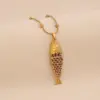Wholesale Elegant Romantic Fish Pendant Necklace Stainless Steel 304 Vibrant 3D Moving Fish Personalized Jewelry For Women Lobster Clasp