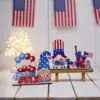 Wholesale Creative DIY Wooden Ornaments Independence Day Decoration Desktop Ornaments American Flag Halloween Party Supplies