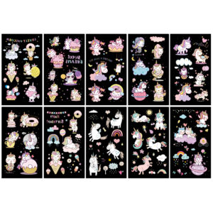 Unicorn B series 10 sheets/set / 68*120MM