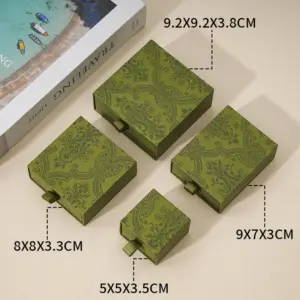 Retro Green / Vintage Green; 5*5*3.5 (with Sponge) - 5*5*3.5 (with Sponge)