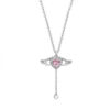 oly-fd16a9e67bd4bc157a38df7844bbf2ae Wholesale Cupid heart necklace female love Angel wings tassel romantic clavicle chain Qixi gift for girlfriend