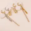 Wholesale 1 Pair Luxurious Simple Style Commute Tassel Copper Drop Earrings