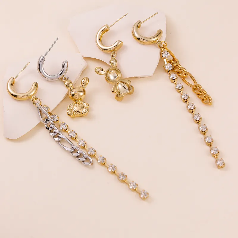 Wholesale 1 Pair Luxurious Simple Style Commute Tassel Copper Drop Earrings