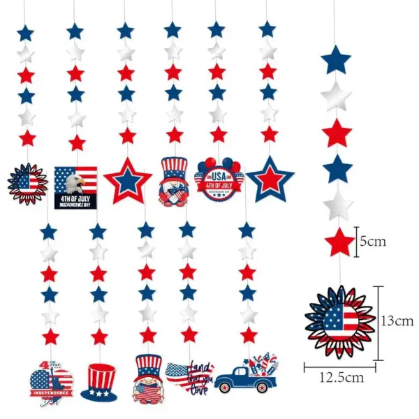 Wholesale Star Car Hanging Amulet Dwarf Bunting Decoration Festival Party Supplies