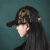 Wholesale British Museum official Gaia Anderson Cat Black Gold version peaked cap baseball cap cute creative trendy cool