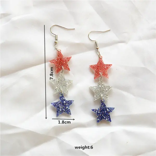 Wholesale 1 Pair Retro Color Block Plating Arylic Iron Aluminum Silver Plated Drop Earrings