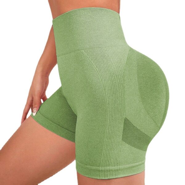 oly-fd7d99063c2d16c78b56f77100f049de Wholesale Hip Lifting Yoga Shorts Three-point Pants High Waist Abdominal Pants Outer Wear Yoga Pants Women's Running Sports Fitness Shorts