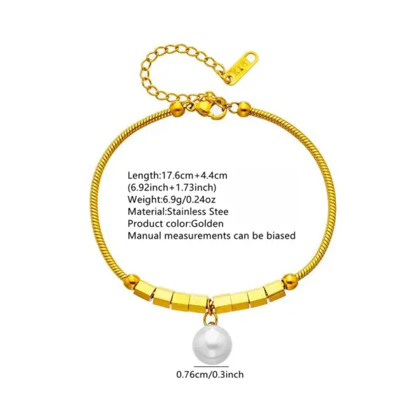 Wholesale Three-dimensional Geometric Bracelets For Women In 304 Stainless Steel With 18K Real Gold Plated PVD Coated Twisted Rope Chain