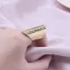 Wholesale PVD Coated Real Gold Plated 18K Gold Geometric Solid Color 304 Stainless Steel Hip-Hop Retro Waterproof Non Tarnish Open Rings