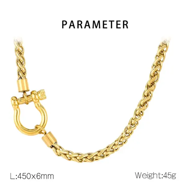 Wholesale 304 Stainless Steel Modern Style Simple Style Classic Style Geometric Bracelets Necklace