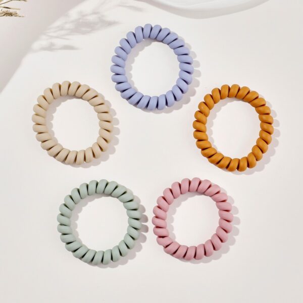 oly-fdd9440488a6cca0c50f29f3df65d098 Wholesale frosted telephone line hair band Internet celebrity rubber band high elastic simple hair rope high-grade seamless hair rope