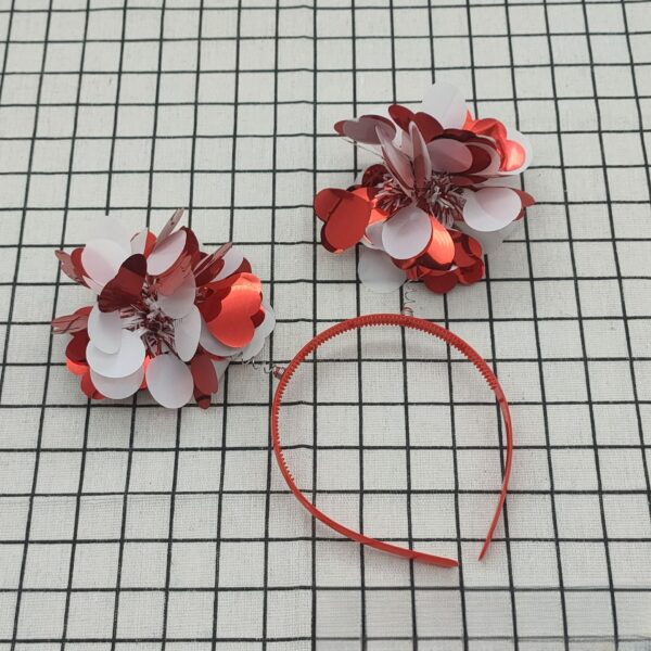 Wholesale love valentine's day hairband creative sequins dance valentine's day hair accessories bachelor party photo decoration headband