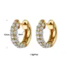 Wholesale 1 Pair Luxurious Classic Style Pentagram Circle Plating Inlay Copper Zircon 18k Gold Plated Earrings