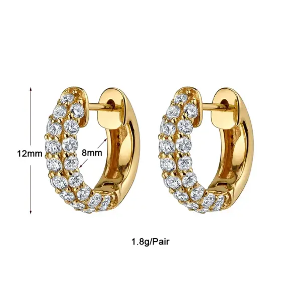 Wholesale 1 Pair Luxurious Classic Style Pentagram Circle Plating Inlay Copper Zircon 18k Gold Plated Earrings
