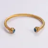 Wholesale Simple Style Geometric 304 Stainless Steel 18K Gold Plated Artificial Diamond Bangle In Bulk