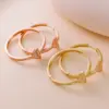 Wholesale 1 Pair Elegant Romantic Triangle Inlay Copper Zircon Earrings