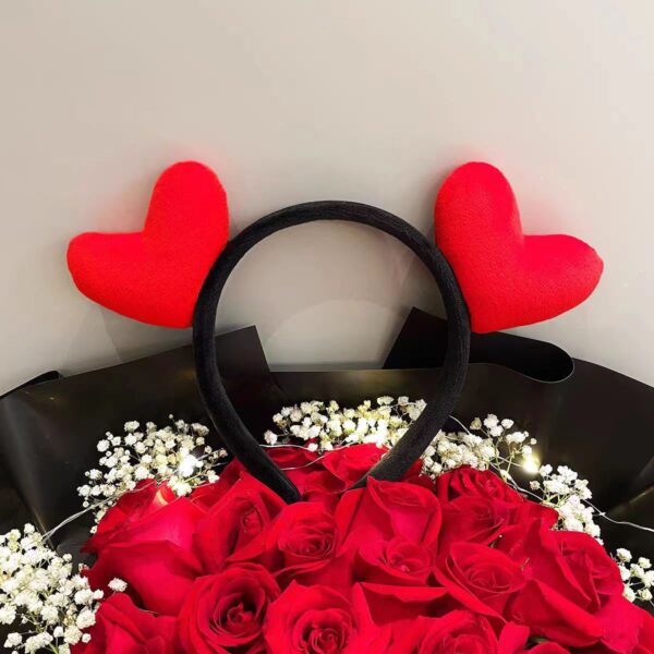 oly-fe3122c373ccafa46d2ffe3f733dc294 Wholesale Valentine's Day Headwear Cute Red Love Hair Band Tanabata Bridesmaid Wedding Funny Hair Card Girl Headband Hair Accessories Women