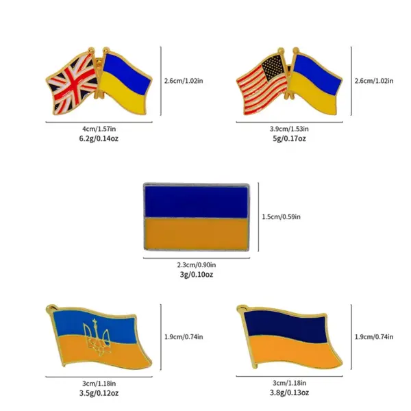 Wholesale Vintage Style Simple Style American Flag Alloy Enamel Unisex Brooches