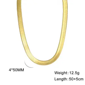 Gold / 4mm Wide / 50 5cm Long