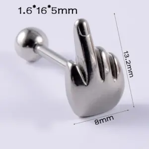 Middle Finger-Ea544901s / Steel Color