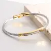Wholesale Basic Solid Color Stainless Steel Bangle In Bulk