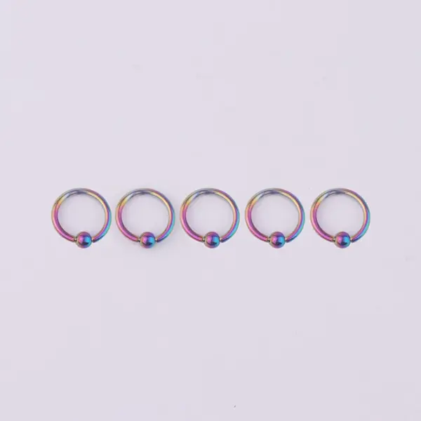 Wholesale 316L Stainless Steel Ear Cartilage Rings & Studs Geometric Waterproof Non Tarnish Surgical Steel