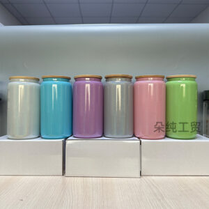 16oz rainbow paint bamboo cover (color remarks) / 401-1000ml