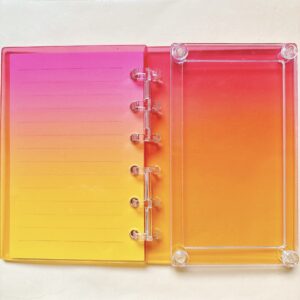 A7-orange gradient small book (with inner page and buckle)