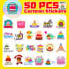 oly-fef107368988560ea26543ba716ff7b1 Wholesale 50 birthday cake stickers birthday wishes graffiti stickers DIY happy birthday stickers