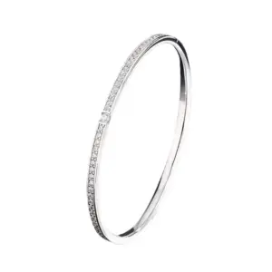 40A-A-3 Steel-Colored Diamond-Embellished Bracelet
