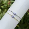 Wholesale Classic Elegant Style Shell Devil's Eye Oval Bracelet Fashion High-end Copper Plated 18K Gold Versatile Daily Wear Zircon Vacuum Plating (Fired In Furnace)
