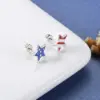Wholesale New American Independence Day Star Alloy Earrings Festive Personalized Geometric Pattern Zinc Alloy Women's Jewelry Gifts