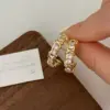oly-ff19e7d913abe56b44c8df251d7e2579 Wholesale Copper Zircon Geometric Elegant Streetwear Earrings For Women's