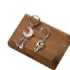 Wholesale Gunmetal Four-Pointed Star Earrings