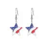 Wholesale Handmade Simple Style Pentagram Ear Hook For Women In 18K Real Gold Plated With 316 Stainless Steel Ear Pin