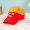 oly-ff4cfbc06cb4f9aed069fe78eb2d98b5 Wholesale American Yellow Hair Wig Cap Baseball Cap Funny Hip-Hop Hat