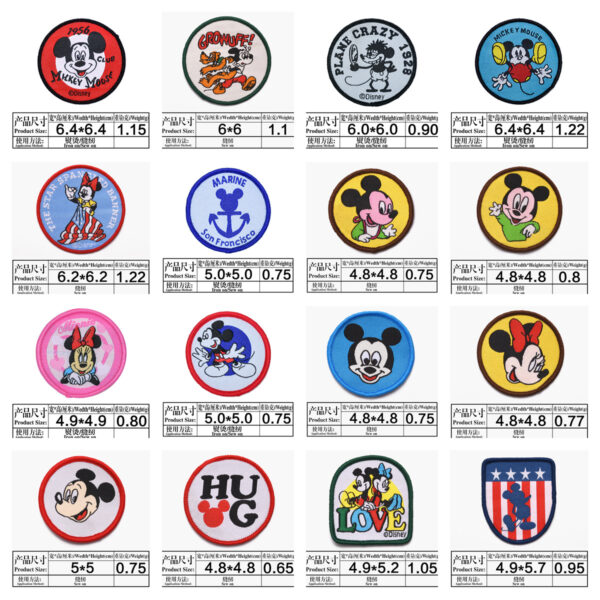 oly-ff50a54183885c4ff276333489147ec5 Wholesale Cartoon Cloth Patch Patch Round Badge Clothing Accessories OLY Exclusive