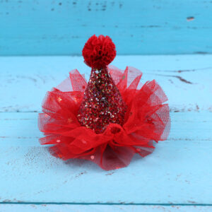 Red hair clip