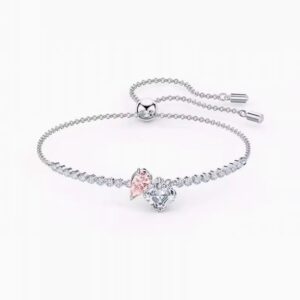 Pink love forever crystal bracelet