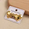 Wholesale Love Heart Shaped Stainless Steel 304 Earrings Electroplated Fashionable Casual Minimalist Style Women's Jewelry Accessories