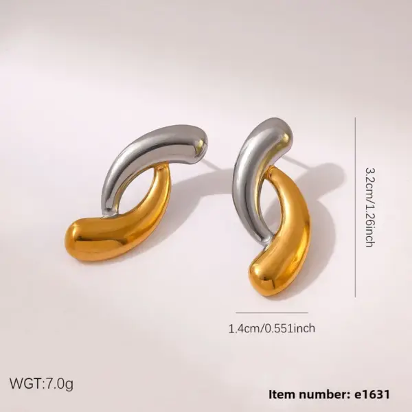 Wholesale Retro Heart Shape Stud Earrings For Women In Durable 304 Stainless Steel