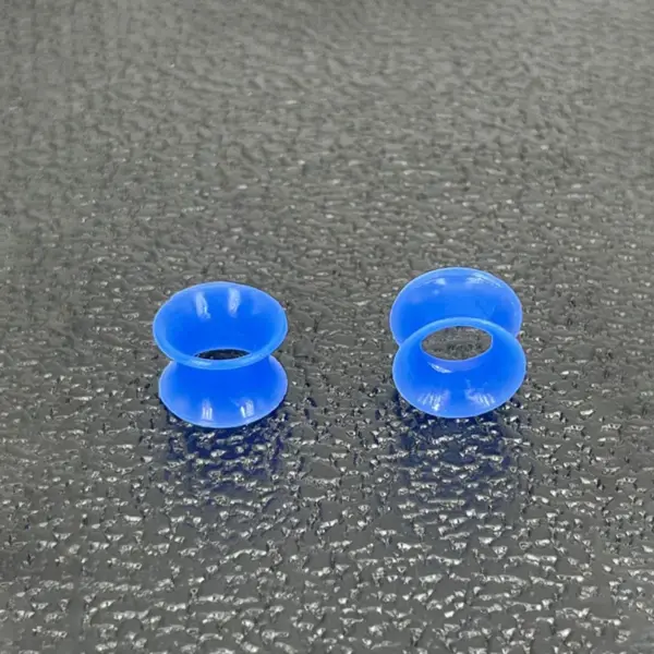 Wholesale 3-25mm Double Horn Ear Expander Soft Silicone Body Piercing Ear Jewelry Unisex Geometric Pattern European Style Epoxy Craft