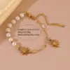 Wholesale 304 Stainless Steel Plastic Irregular Geometric Heart Shape PVD Coated 18K Real Gold Plated Wedding Vacation French Style Beaded OT Clasp Toggle Clasp Closure Lobster Trigger Clasp Closure Gold Bracelet Bracelets
