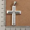 Wholesale DIY Jewelry High-Quality Polished 304 Stainless Steel Rhinestone Cross Handmade National Flag Square Pendant