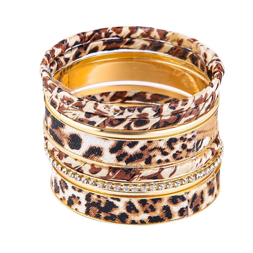 Wholesale Leopard bracelet Women's Multi-layer bracelet wish Amazon Cross-border bracelet Combination bracelet