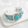 oly-ffa87f740a35bddae7a24ba4f614ae9f Wholesale Turquoise bracelet, ethnic style jewelry, bohemian natural stone jewelry, exaggerated accessory.
