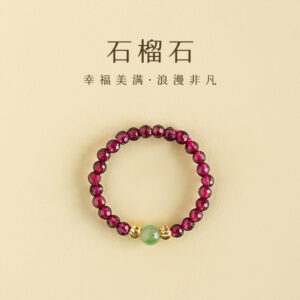 Garnet jasper ring-3103