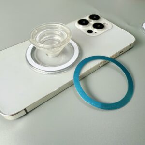 Transparent magnetic stand cover without glue (with magnetic coil)